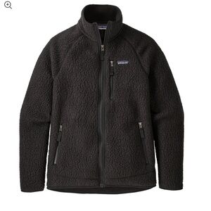 Patagonia Retro Pile Fleece Full Zip Jacket Black | Women’s Size XS